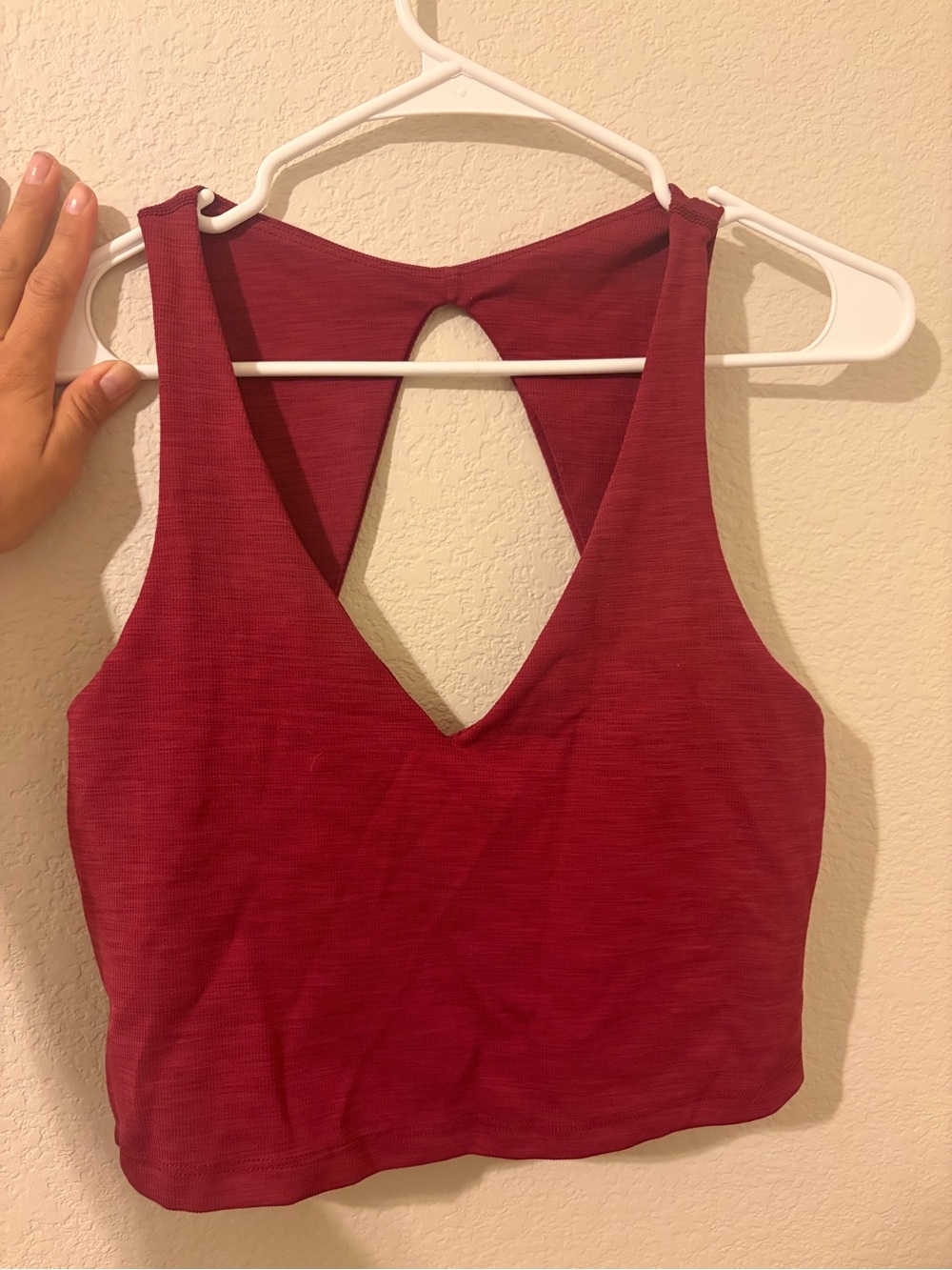 Beyond Yoga Deep Wine Seamless Racerback Crop Tank